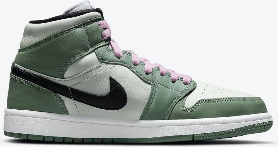 Nike Air Jordan 1 Mid SE, Dutch Green/Black-Barely Green, CZ0774 300, EUR 44.5