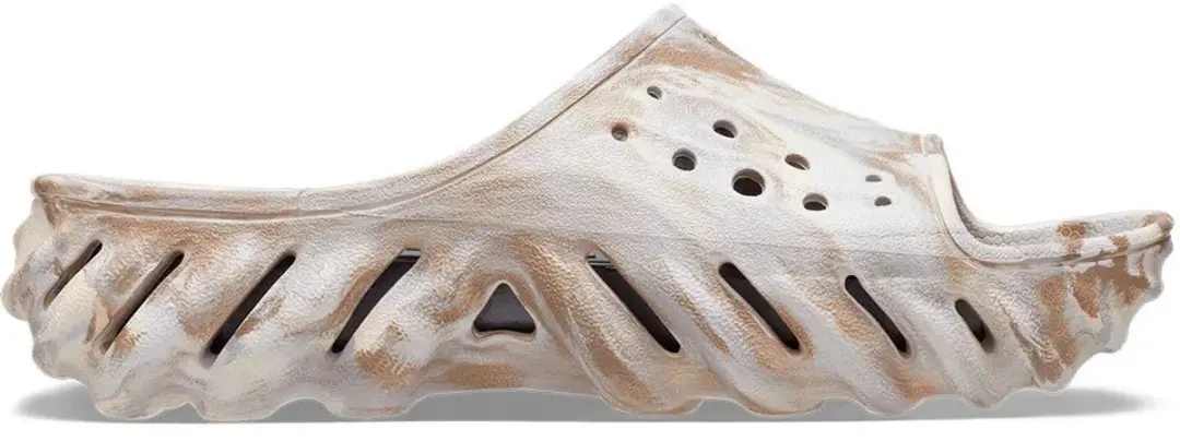 Crocs Echo Marbled Slide Bone/Multi Maat 43/44 US M10/W12