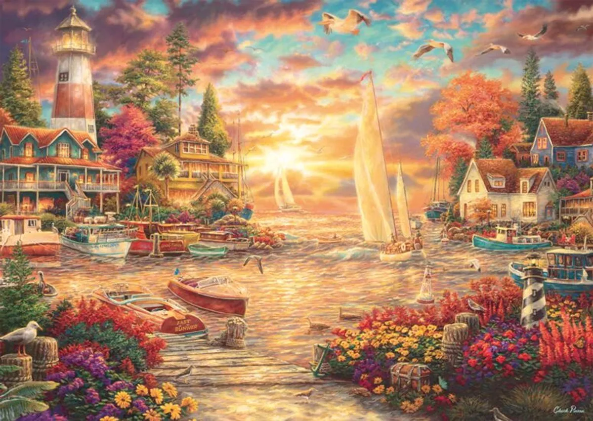 Schmidt Chuck Pinson Lakeside Morning Puzzel 1000 Stuks - Multi
