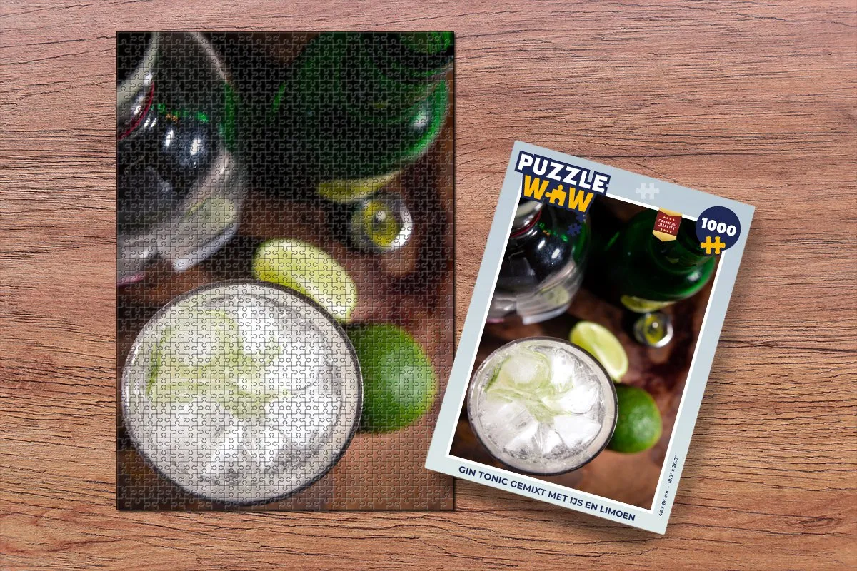 PuzzleWow Gin Tonic Legpuzzel 1000 Stuks