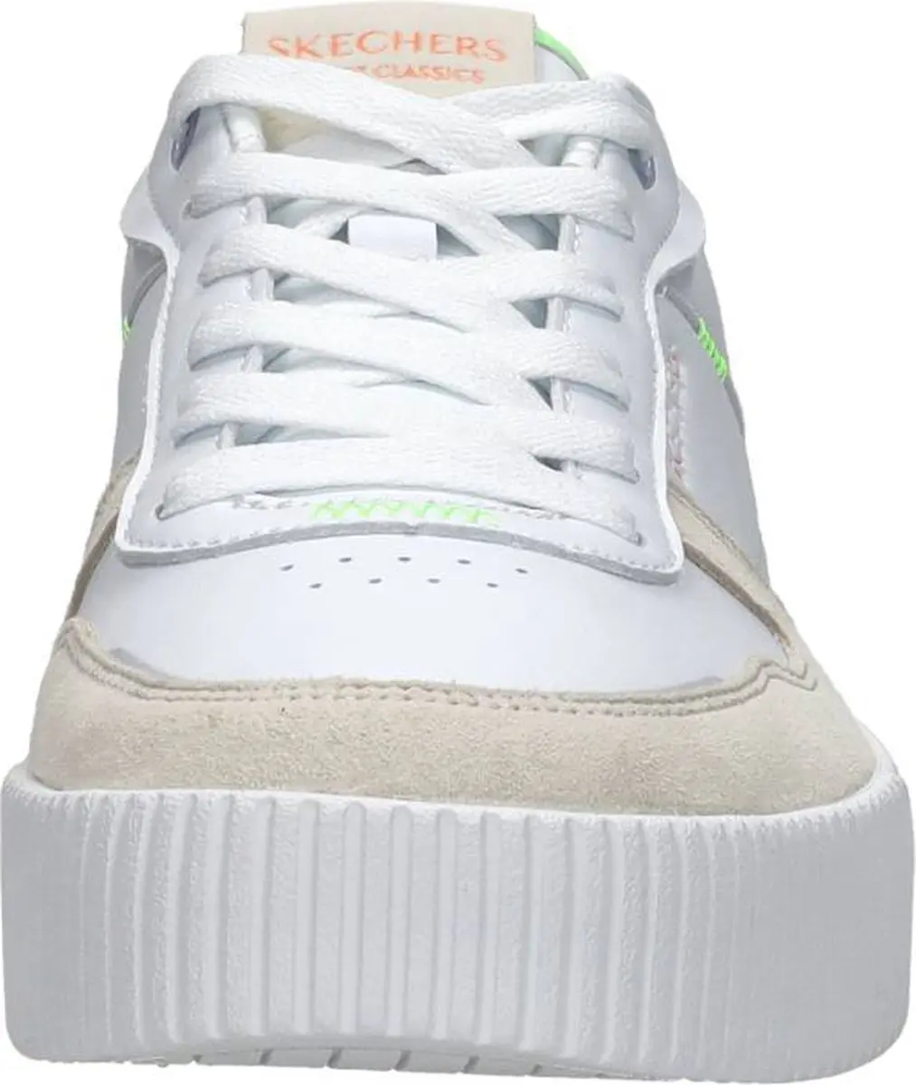 Skechers Jade-Stylish Type Dames Sneakers - Wit