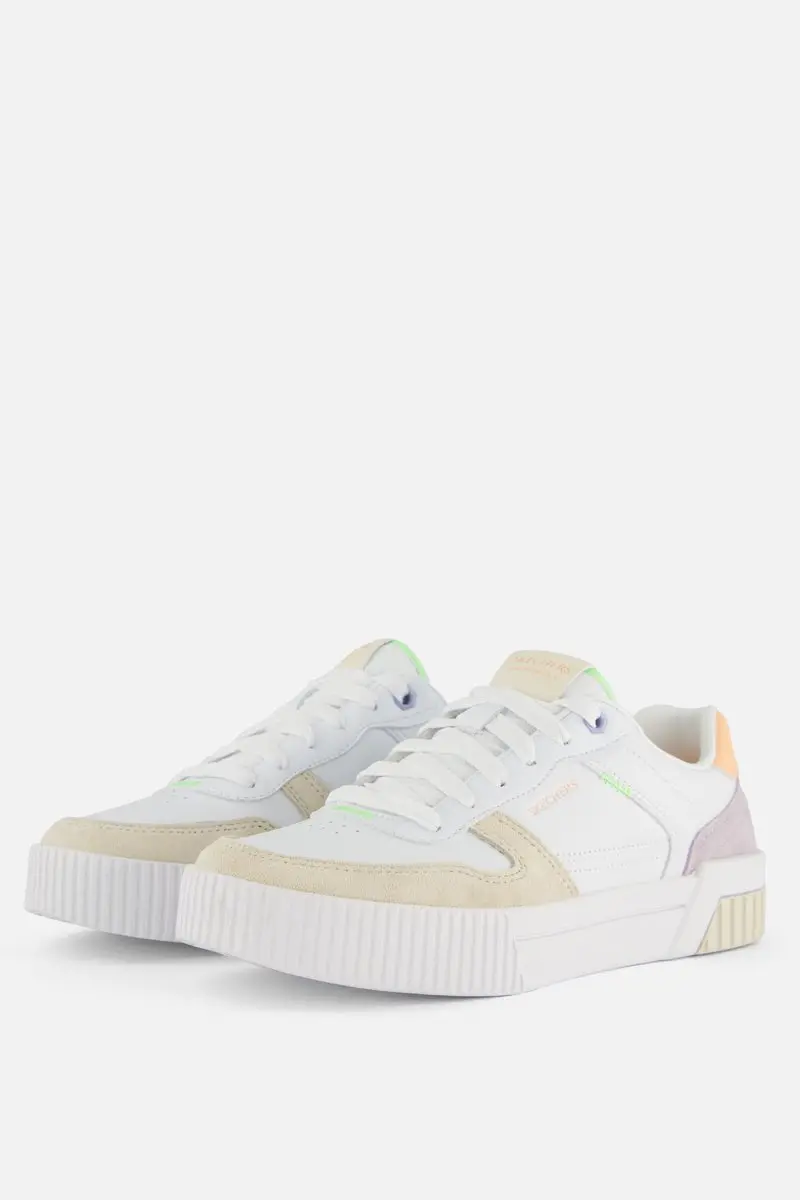 Skechers Jade-Stylish Type Dames Sneakers - Wit