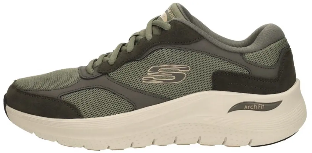 Skechers Arch Fit 2.0 The Keep Heren Sneakers - Olijfgroen