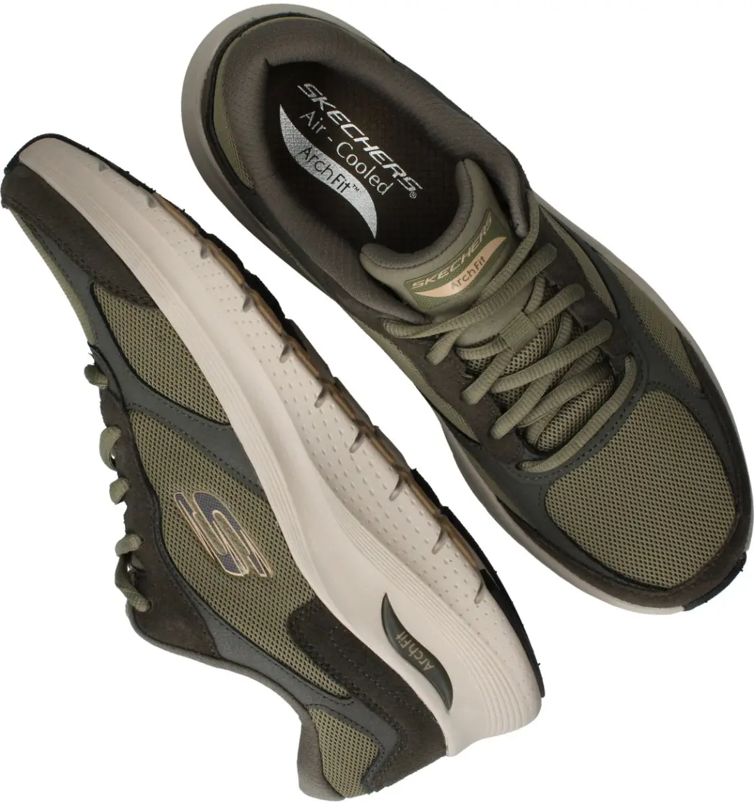 Skechers Arch Fit 2.0 The Keep Heren Sneakers - Olijfgroen - afbeelding 6 van 6