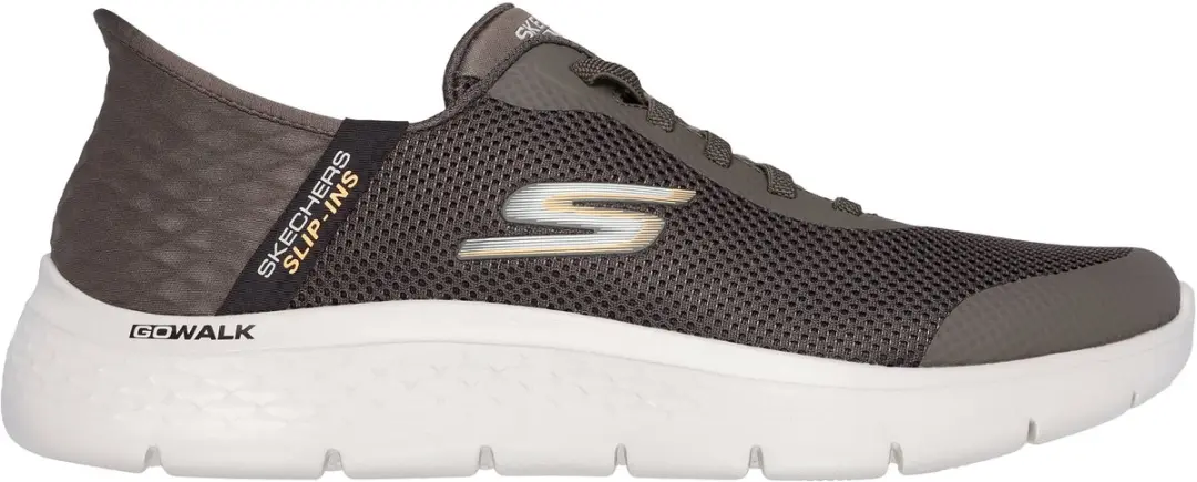 Skechers Go Walk Flex Hands Up Heren Sneakers - Bruin - afbeelding 2 van 6