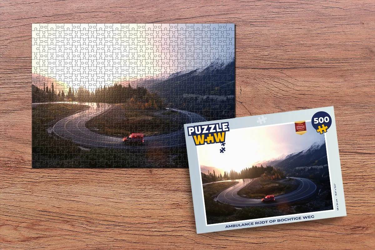 PuzzleWow Legpuzzel Ambulance 500 Stuks - Multicolor