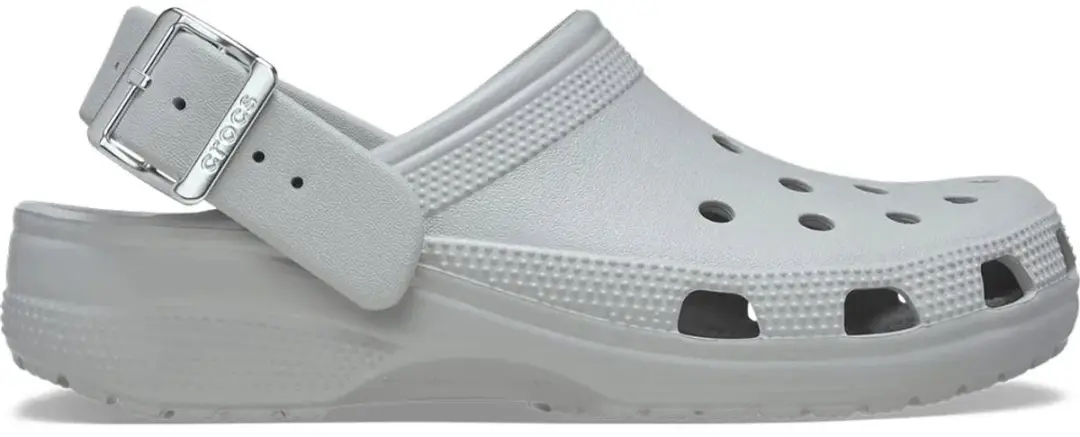 Crocs Classic Metallic Buckle Klompen Grijs EU 37-38