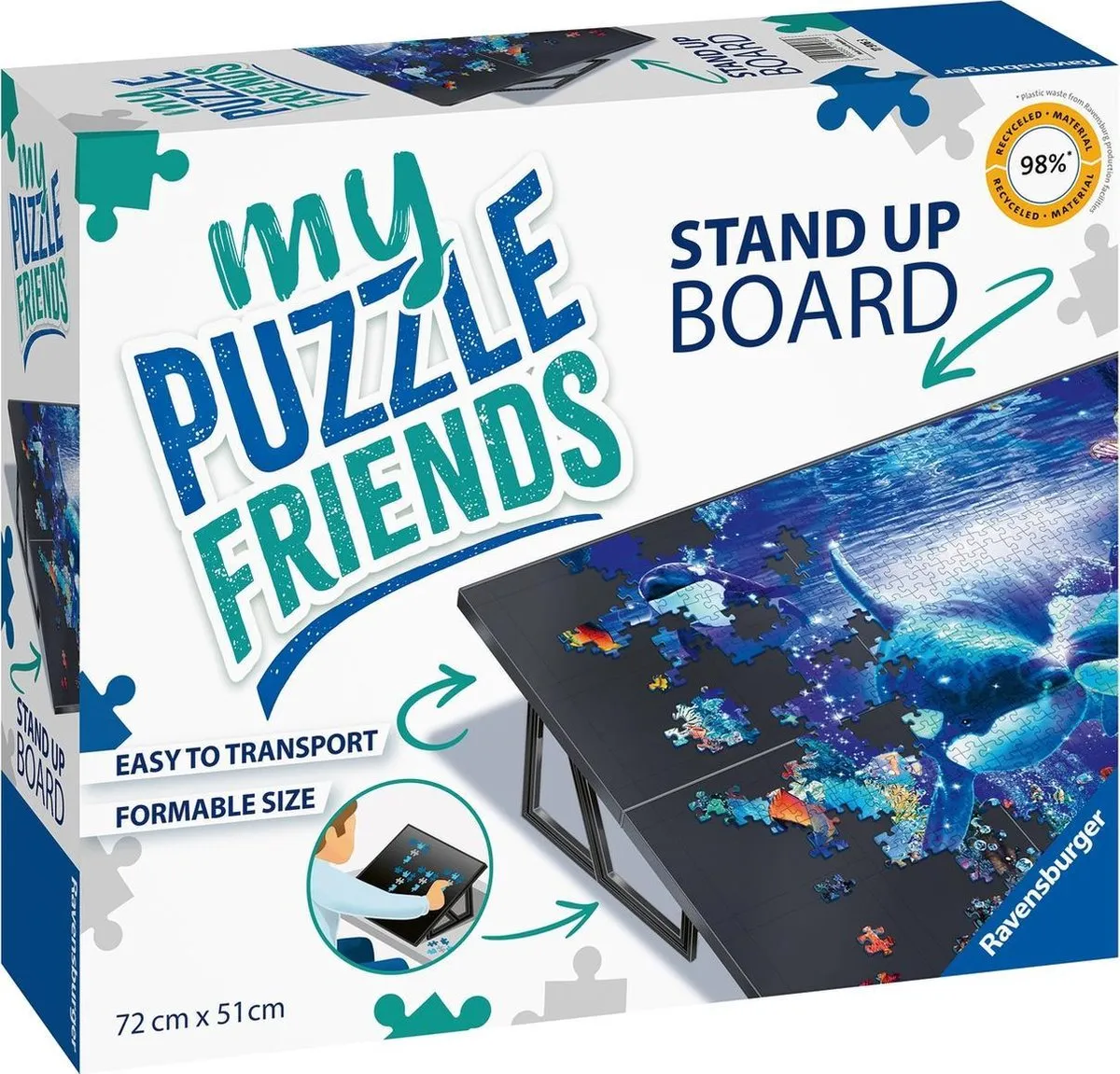 Ravensburger Puzzel Ezel 179763 - Zwart