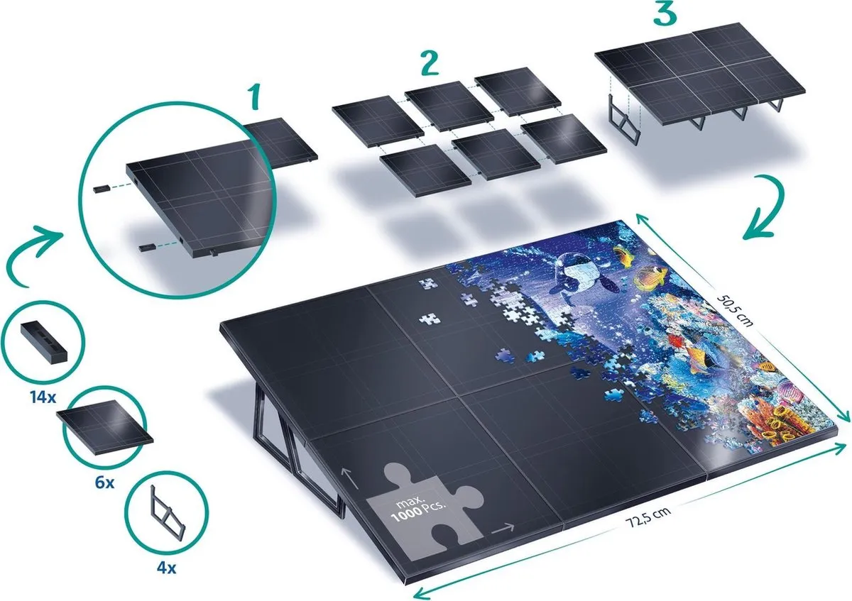 Ravensburger Puzzel Ezel 179763 - Zwart