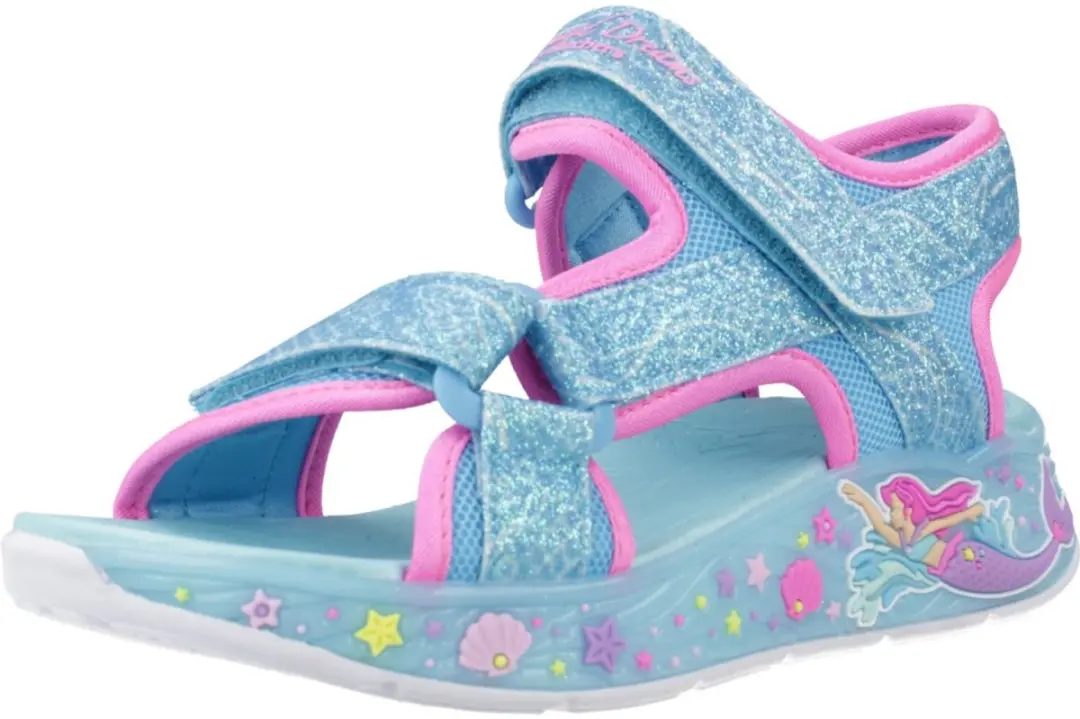 Skechers MERMAID DREAMS SANDAL Meisjes Sandalen - Blauw - afbeelding 5 van 6