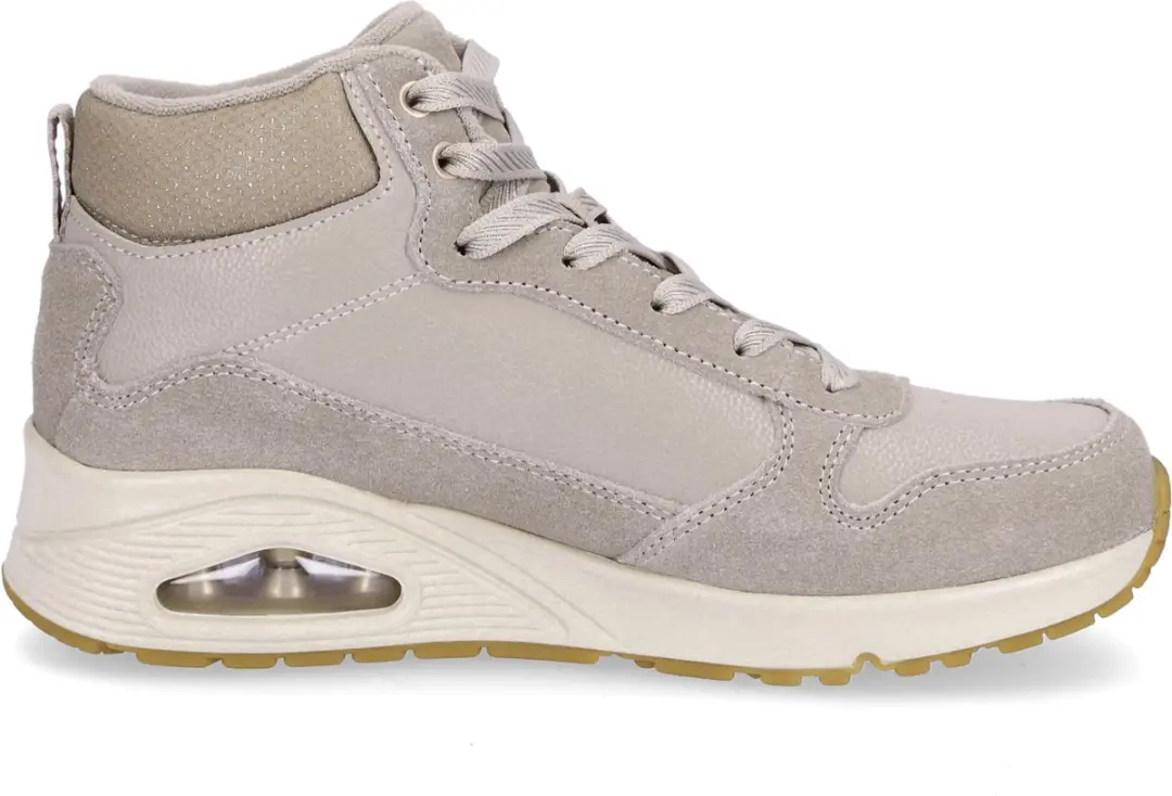 Skechers Uno Stacre Shine Dames Sneakers 178208 - Beige - afbeelding 4 van 6