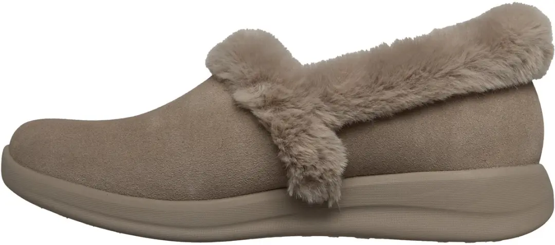 Skechers Cozy Escape Snowy Bliss Dames Instappers - Taupe - afbeelding 2 van 6