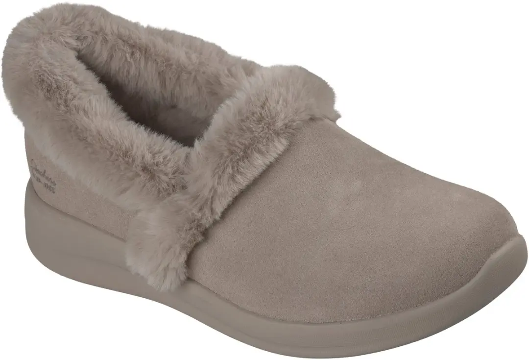 Skechers Cozy Escape Snowy Bliss Dames Instappers - Taupe - afbeelding 3 van 6