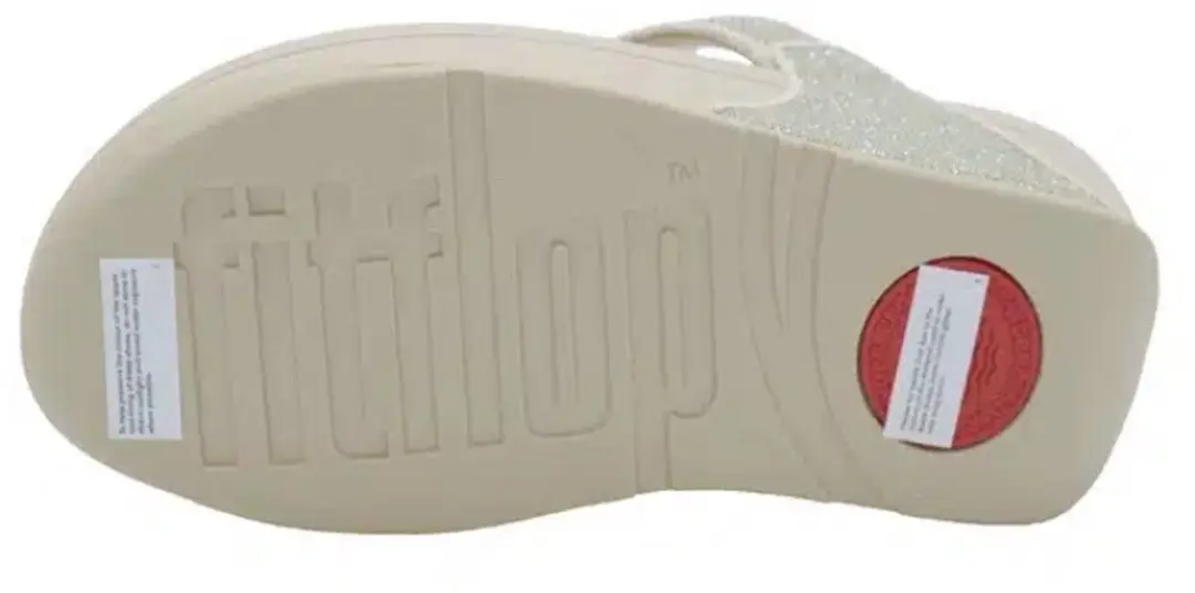 FitFlop Lulu Shimmerglitz Teenslipper 38 - Metallic Beige - afbeelding 6 van 6