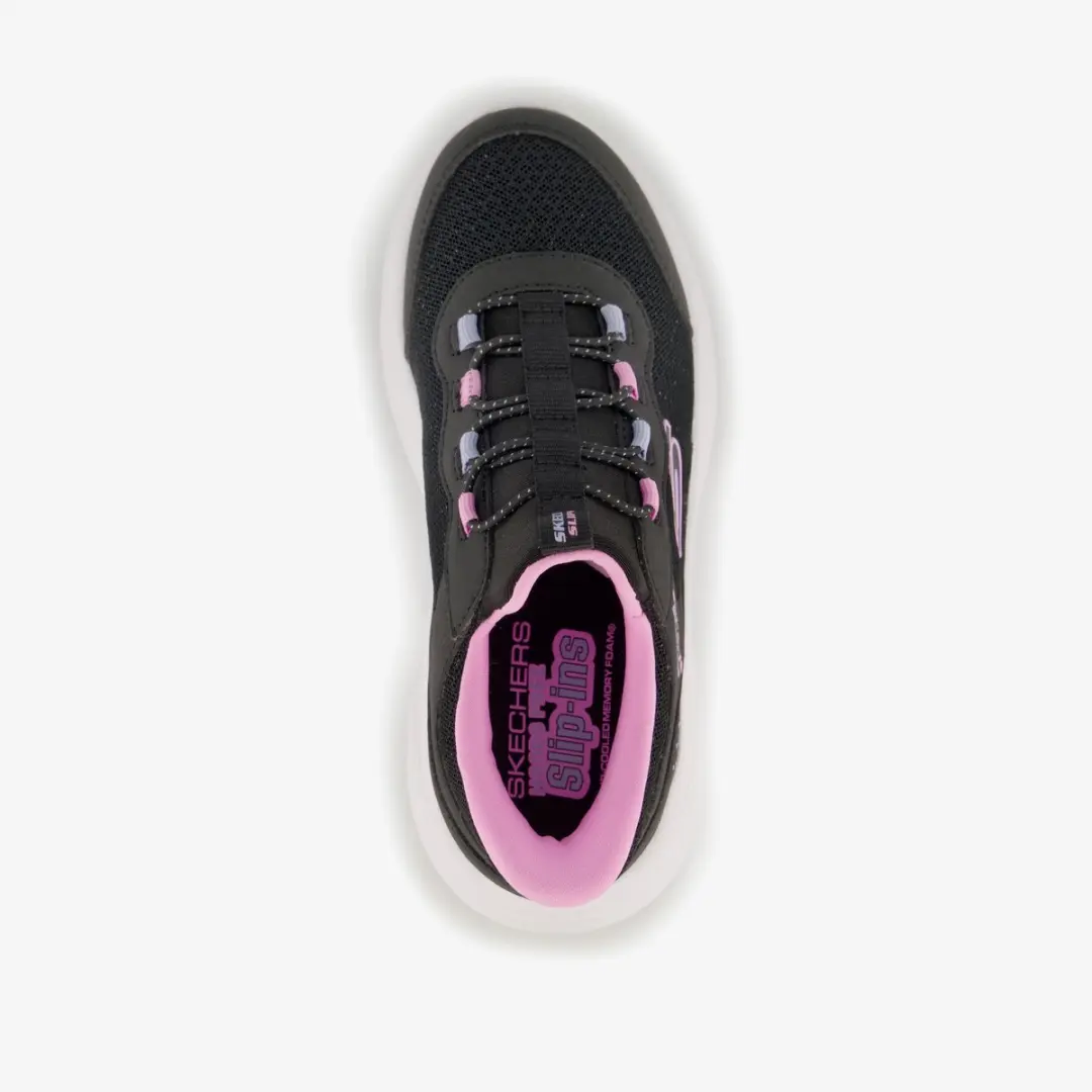 Skechers Bounder Pro Slip-ins Meisjes Sneakers - Zwart - afbeelding 4 van 6