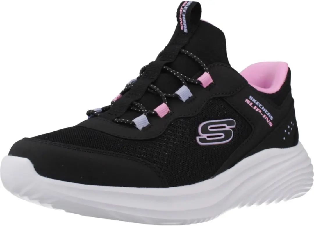 Skechers Bounder Pro Slip-ins Meisjes Sneakers - Zwart - afbeelding 3 van 6