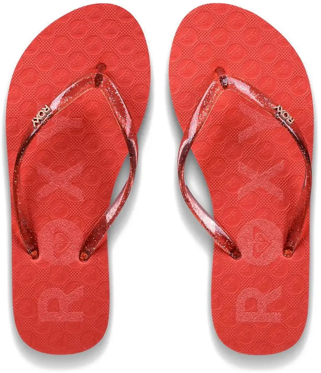 Roxy Viva Sparkle Teenslipper - Rood - afbeelding 4 van 4