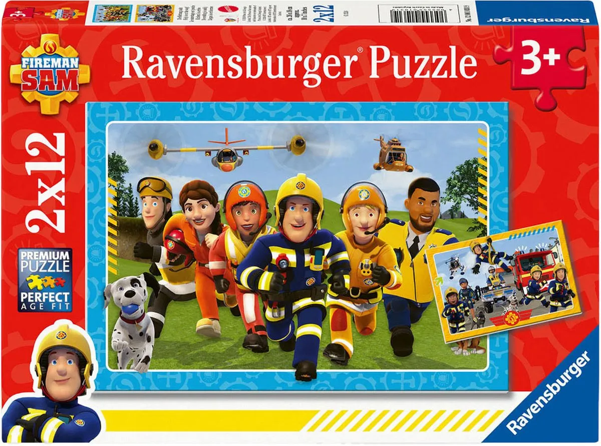 Ravensburger Brandweerman Sam Puzzels - 24 Stuks - Multicolor