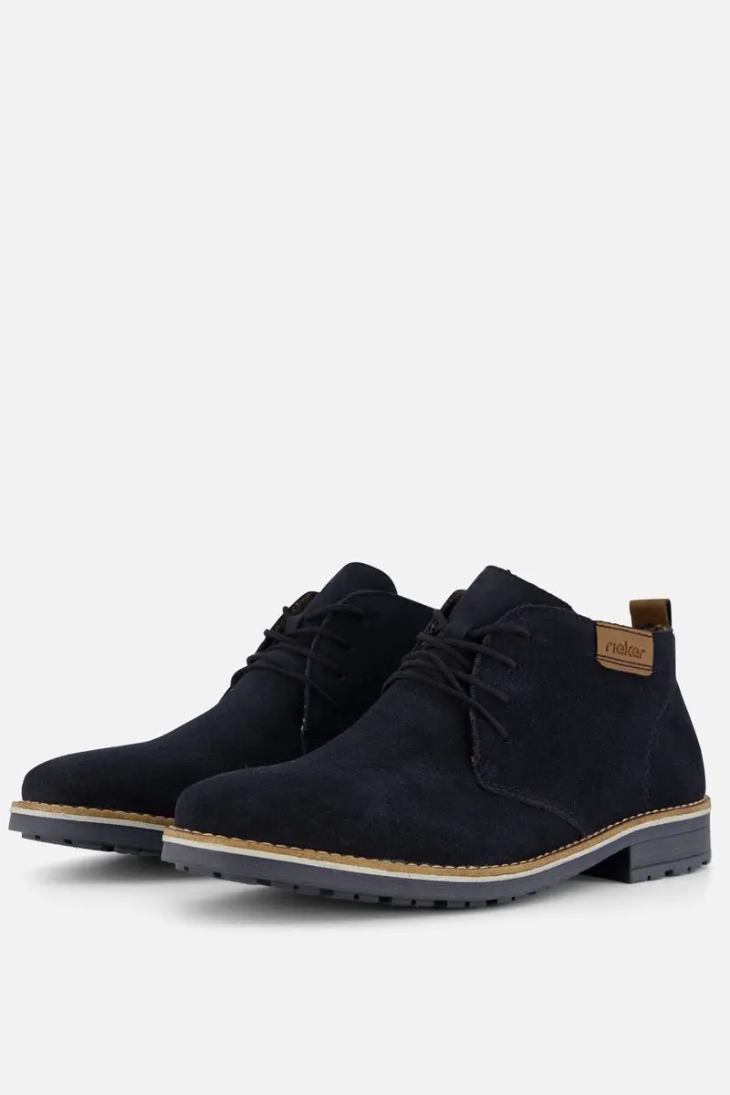 Rieker Veterboots blauw Synthetisch