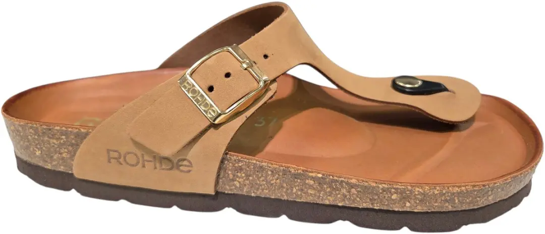 Rohde 5642 14 Teenslippers Beige Nubuck Dames