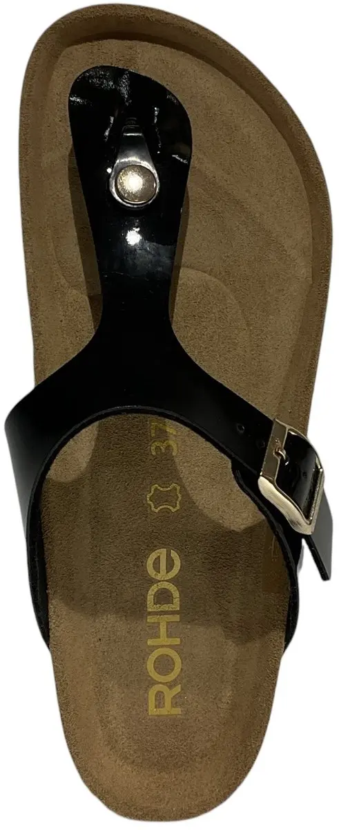 Rohde Teenslipper Zwart Lak 5600/91