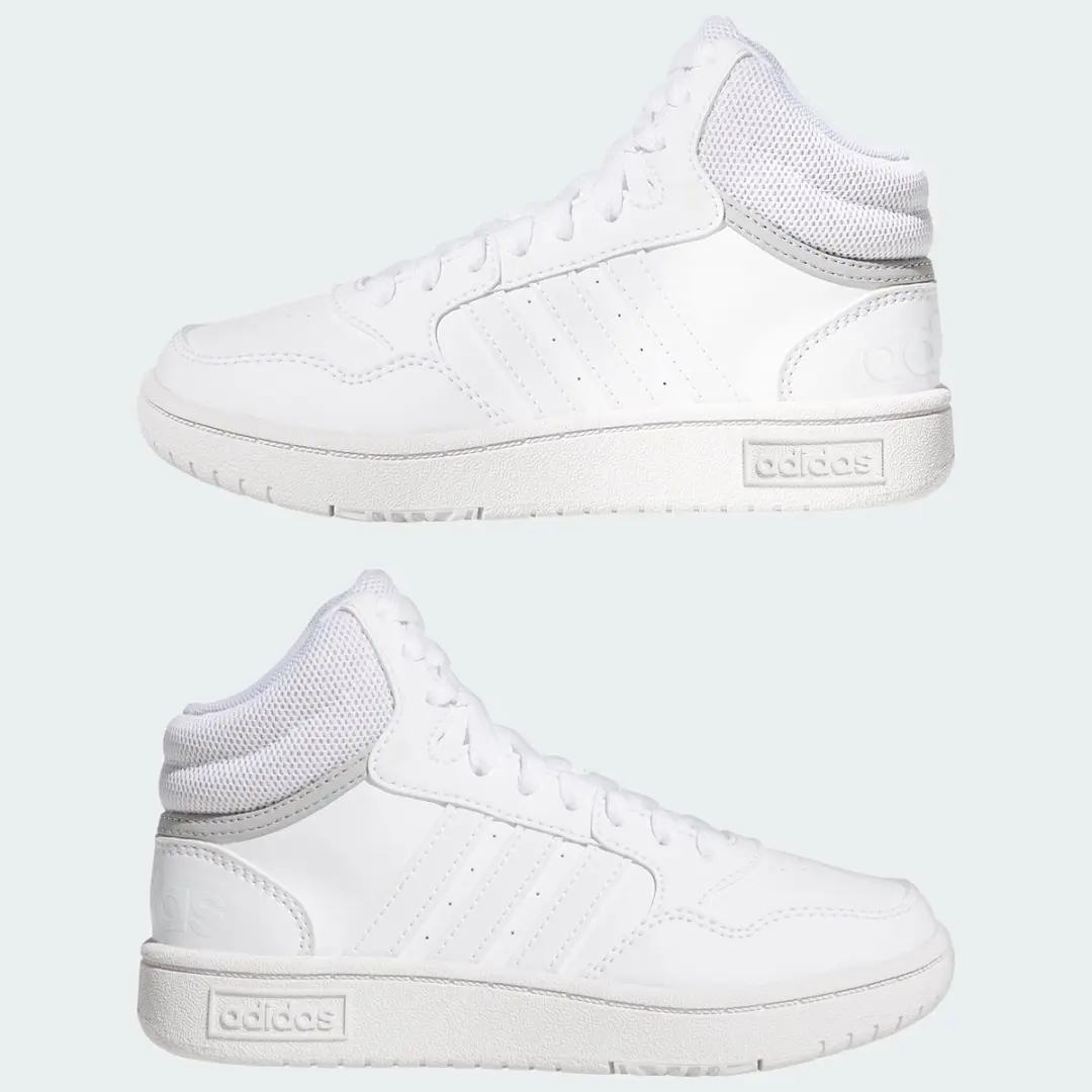 adidas Hoops Mid LWO39 Schoenen - Kinderen - Wit - 36 2/3 - afbeelding 6 van 6