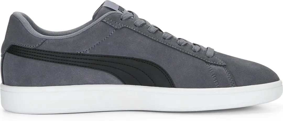 PUMA Smash 3.0 Unisex Sneakers - 42.5 - Grijs/Zwart/Wit - afbeelding 5 van 6