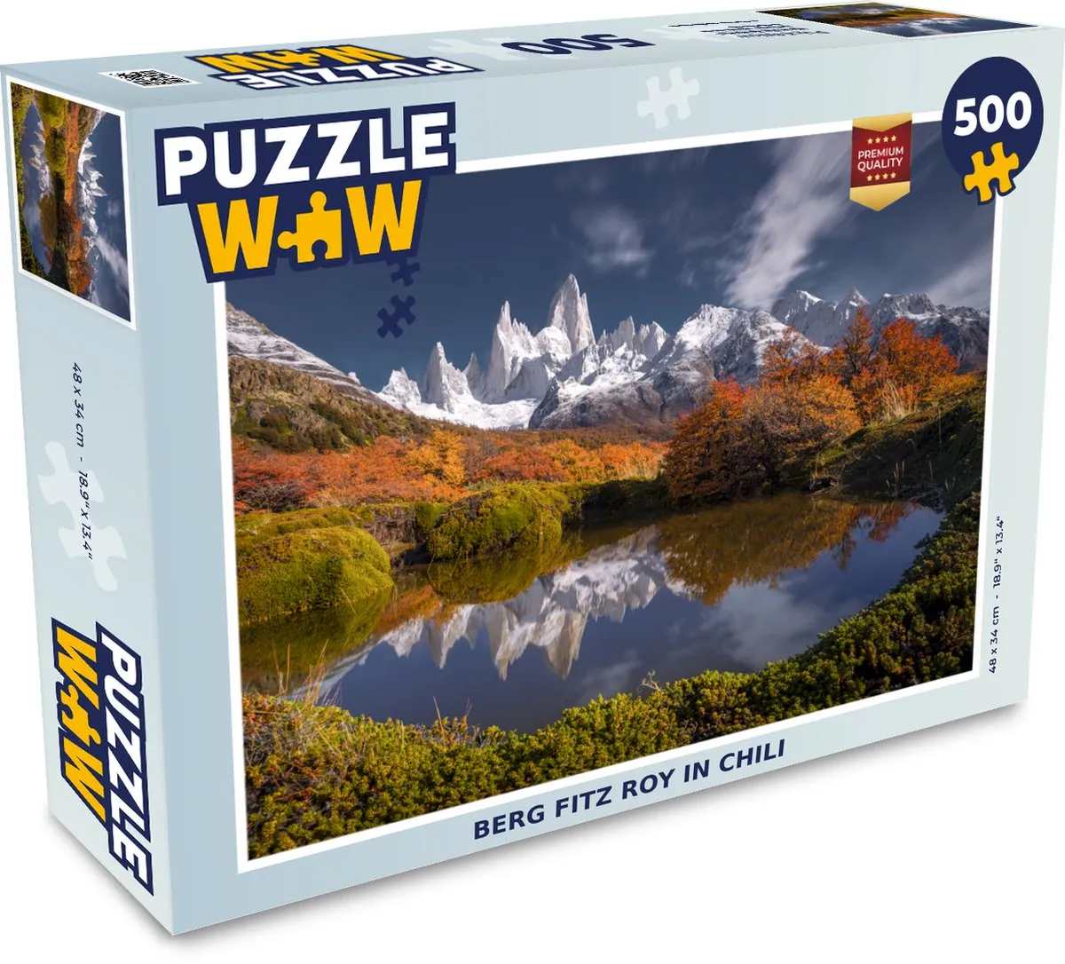 PuzzleWow Fitz Roy Chili Legpuzzel 500 Stuks