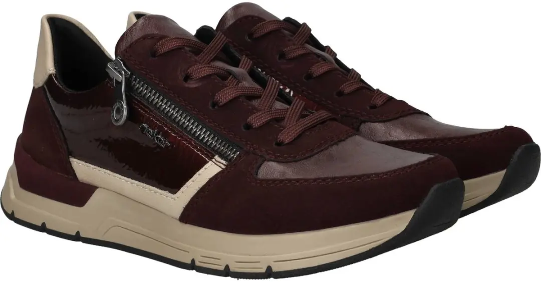 Rieker Sneakers - Dames - Rood - Maat:43 - afbeelding 3 van 6