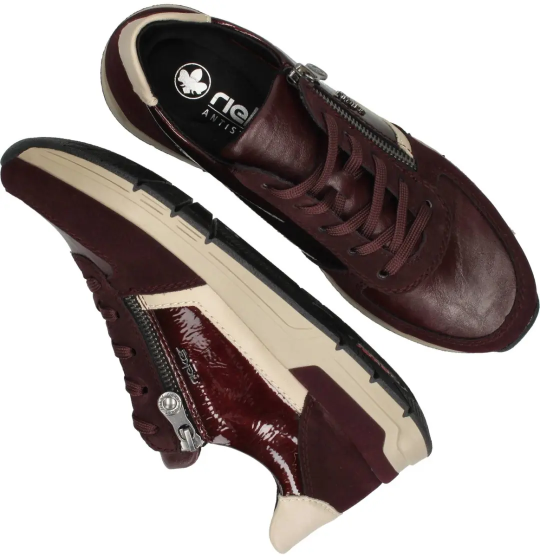 Rieker Sneakers - Dames - Rood - Maat:43 - afbeelding 4 van 6