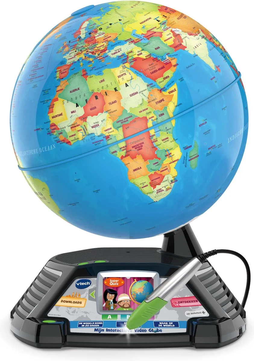 VTech Mijn Interactieve Video Globe - Educatief Speelgoed - Multikleuren - afbeelding 6 van 6