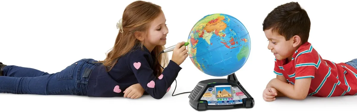 VTech Mijn Interactieve Video Globe - Educatief Speelgoed - Multikleuren