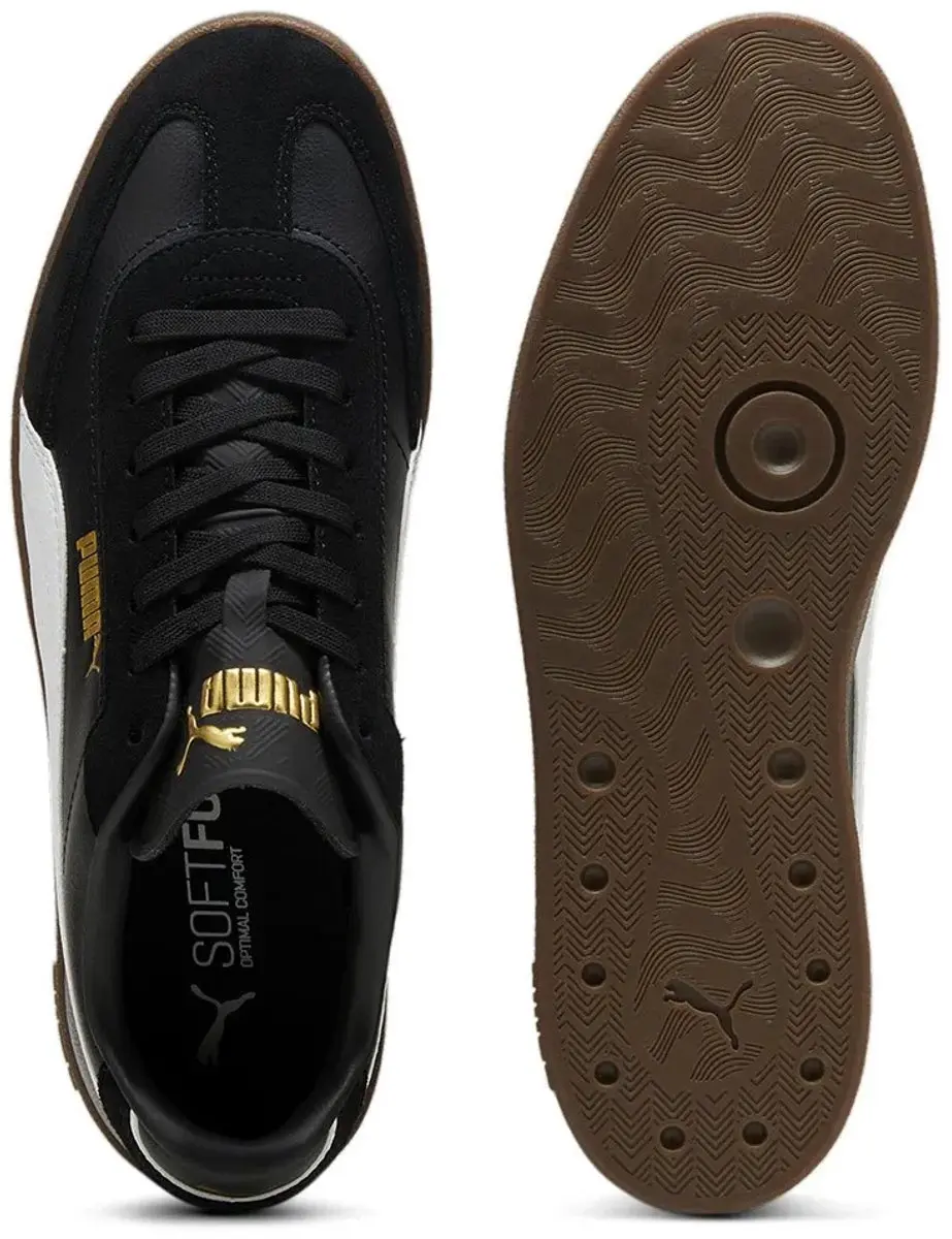 PUMA Club II Era Unisex Sneakers - 36 - Zwart/Wit/Goud - afbeelding 3 van 6
