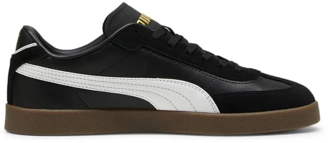 PUMA Club II Era Unisex Sneakers - 36 - Zwart/Wit/Goud - afbeelding 4 van 6