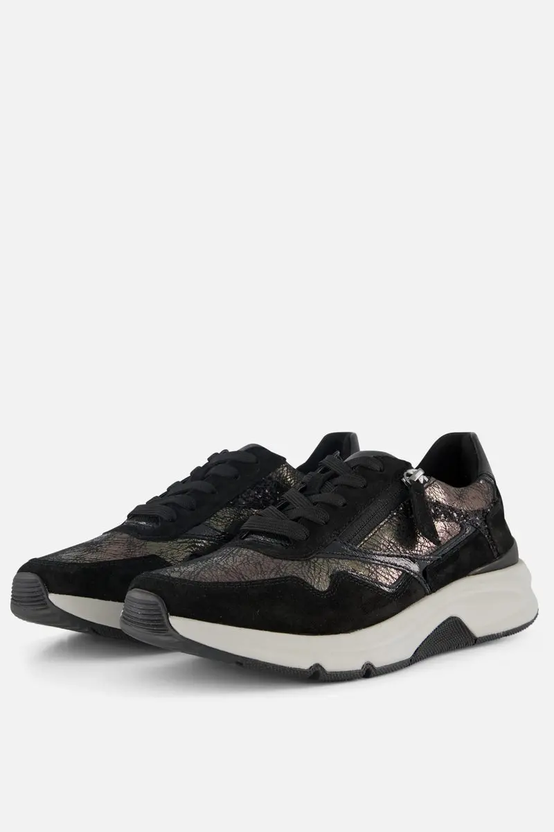 Gabor Rollingsoft Sneakers grijs Textiel