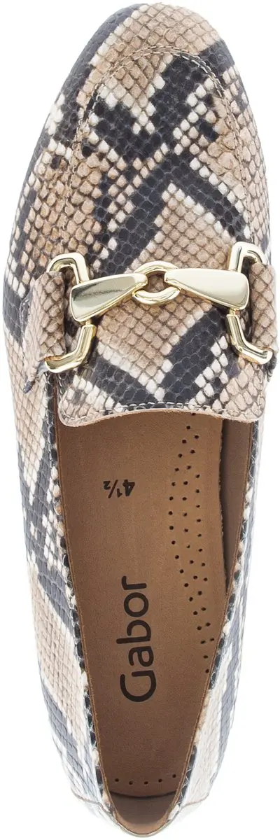 Gabor Loafers Python Beige - Maat 39
