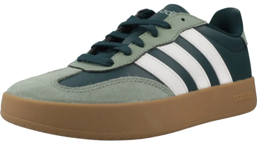 Adidas Barreda Sneakers - Heren - 40 2/3 - Donkergroen/Wit - afbeelding 3 van 6
