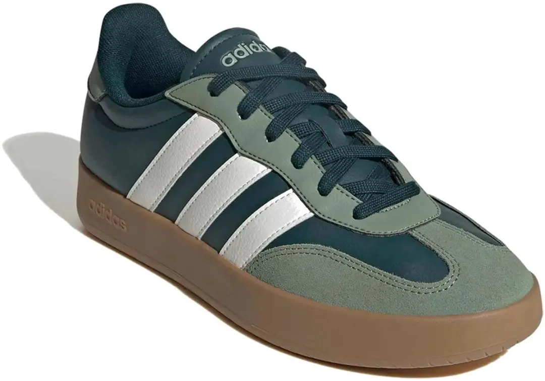 Adidas Barreda Sneakers - Heren - 40 2/3 - Donkergroen/Wit - afbeelding 4 van 6