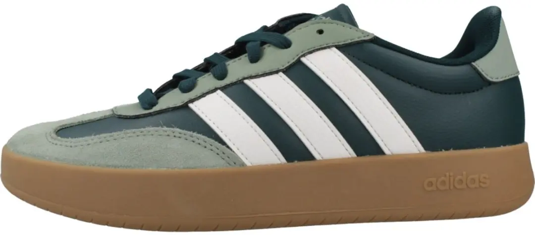 Adidas Barreda Sneakers - Heren - 40 2/3 - Donkergroen/Wit - afbeelding 2 van 6
