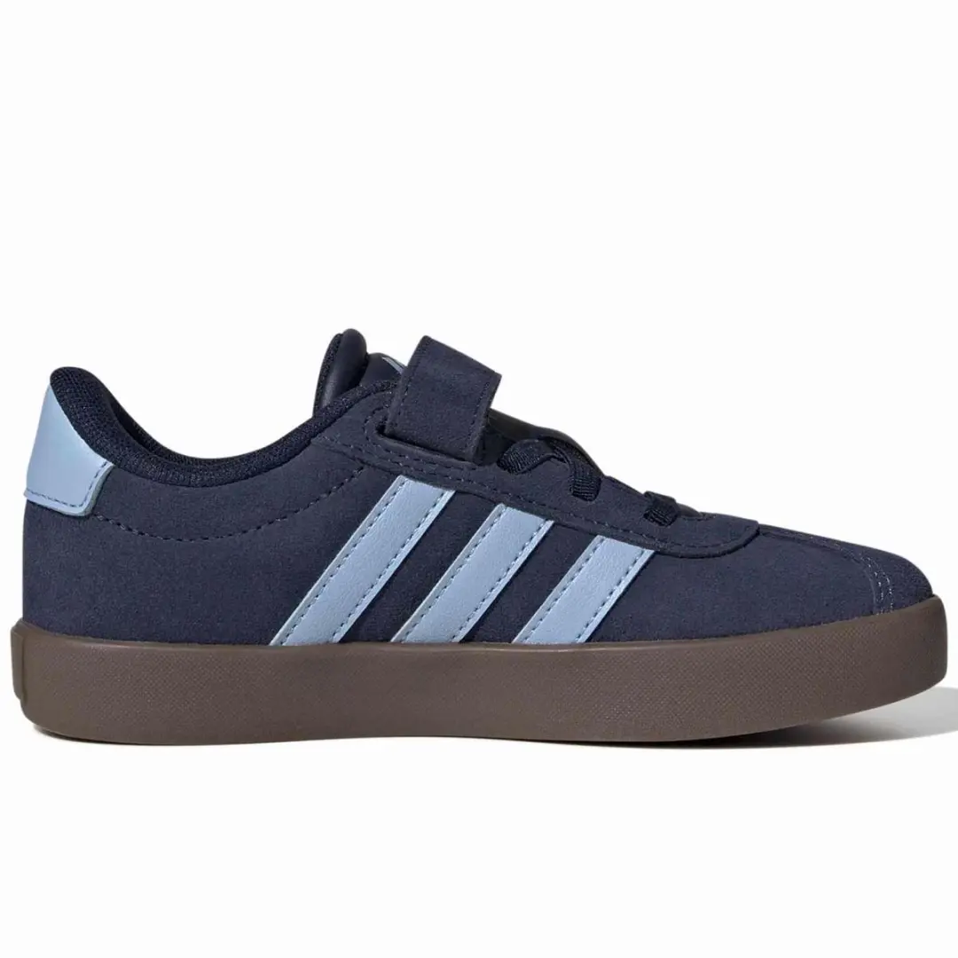 adidas VL Court 3.0 Sneakers - Blauw Suede - afbeelding 3 van 6