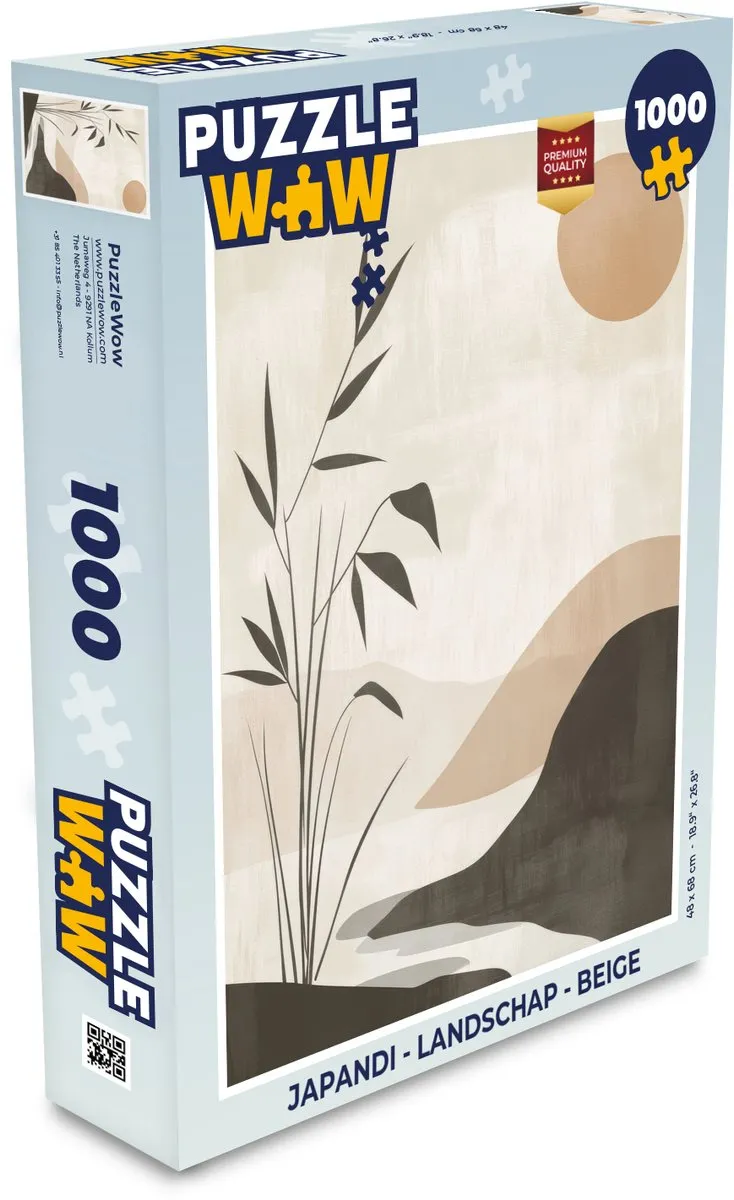 PuzzleWow Japandi Legpuzzel 1000 Stuks