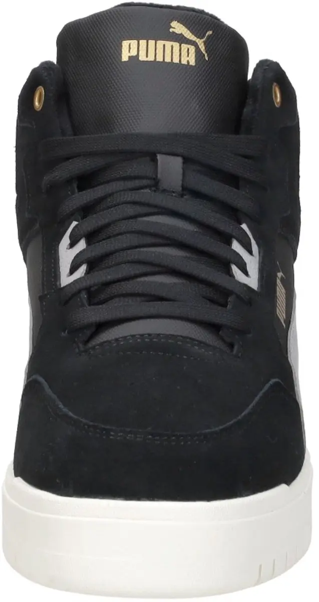 PUMA Shuffle Downtown Mid WTR Sneakers - Black/Gold - afbeelding 3 van 6