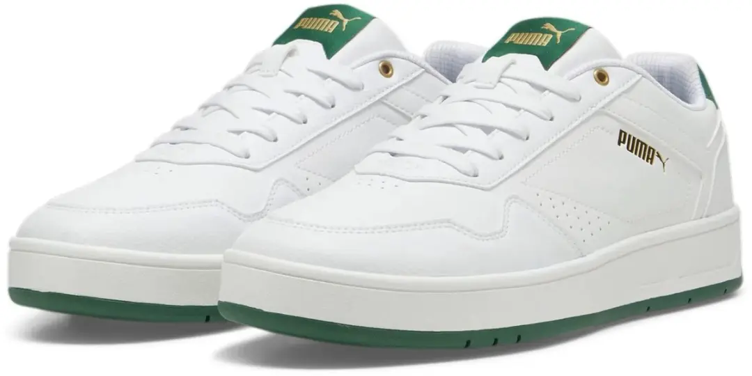 PUMA Court Classic Sneakers - 38.5 - Wit/Groen