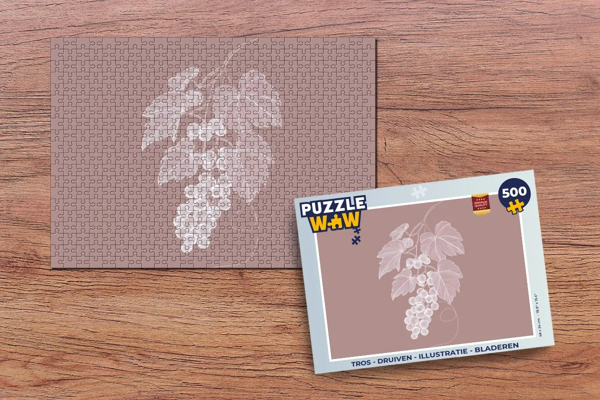 PuzzleWow Druiven Legpuzzel 500 Stuks