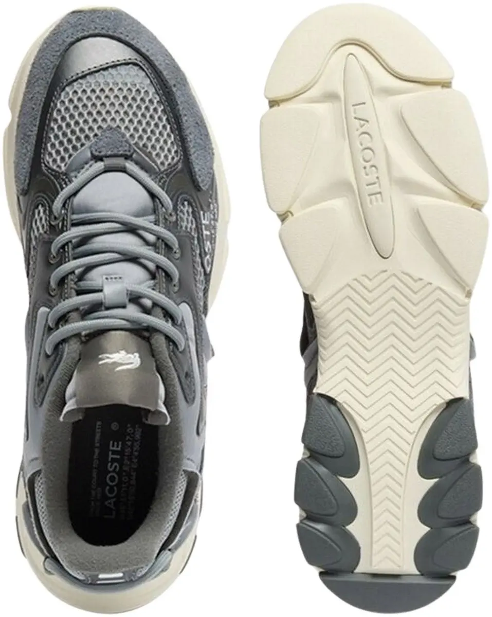 Lacoste L003 NEO 1262 SMA Sneakers - 44.5 - Donkergrijs/Wit - afbeelding 5 van 6