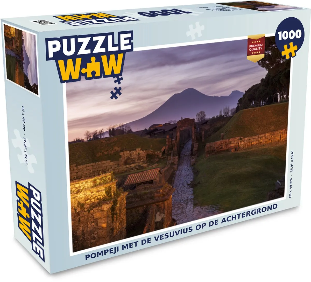PuzzleWow Pompeji Legpuzzel 1000 Stuks