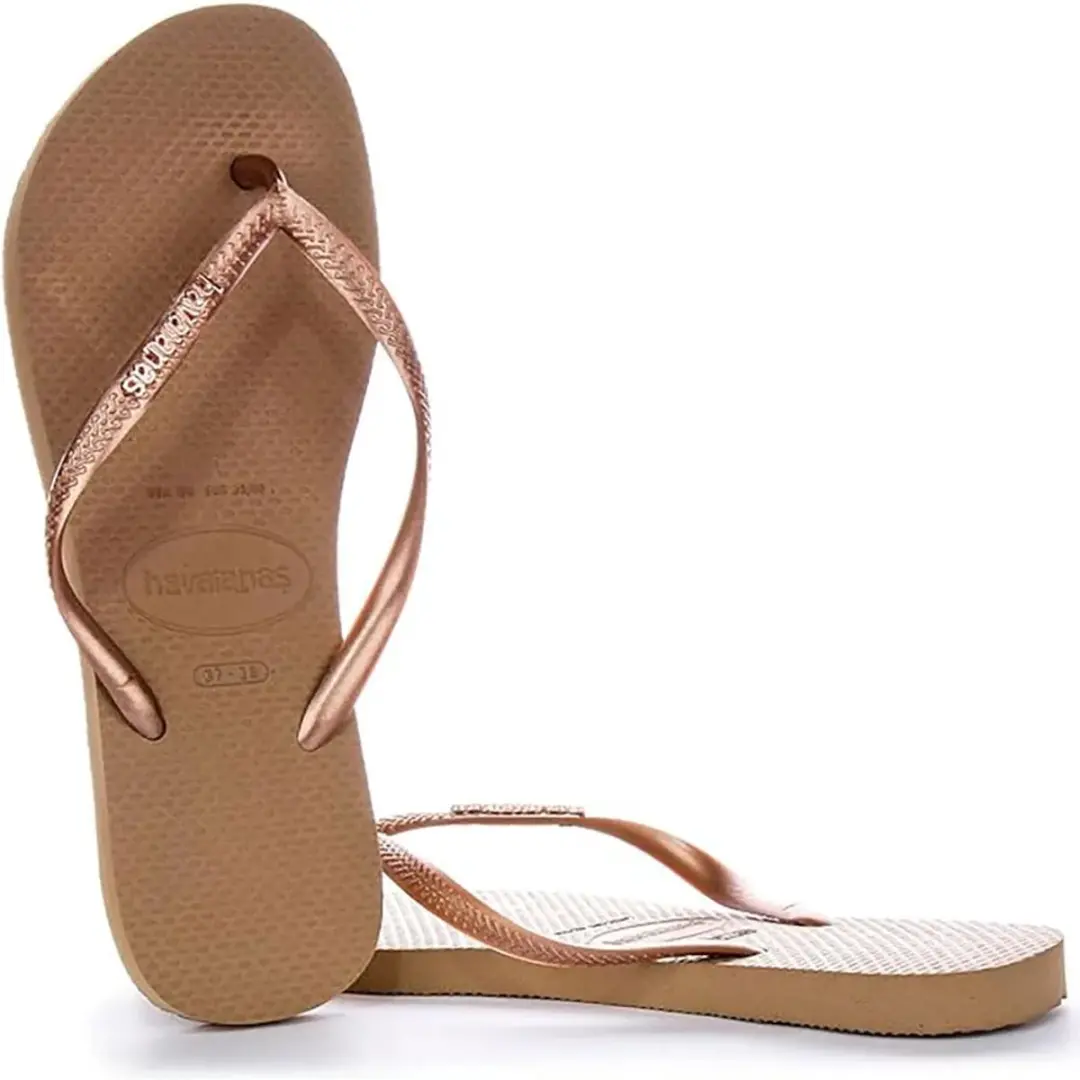 Havaianas SLIM Teenslippers Rosé/Beige - Maat 35/36 - afbeelding 4 van 6