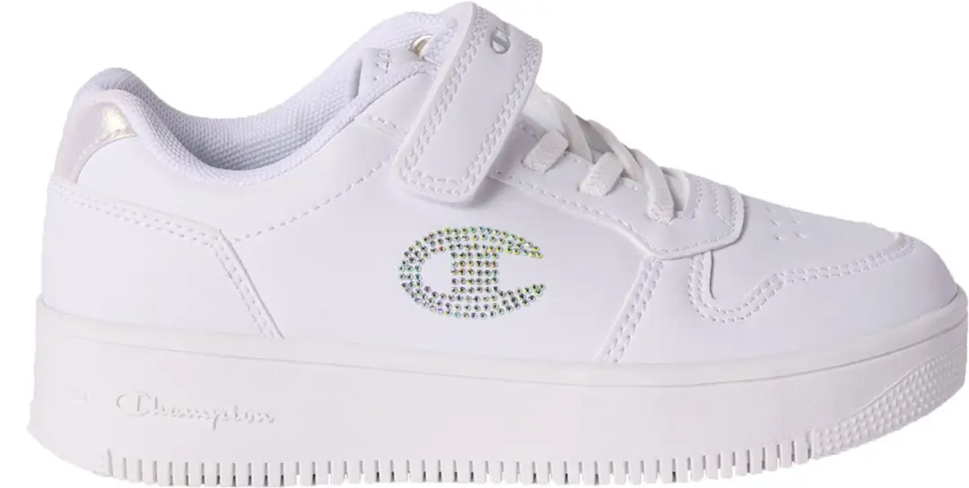 Champion Meisjes RD18 Platform Glitter G PS Sneakers White Silver
