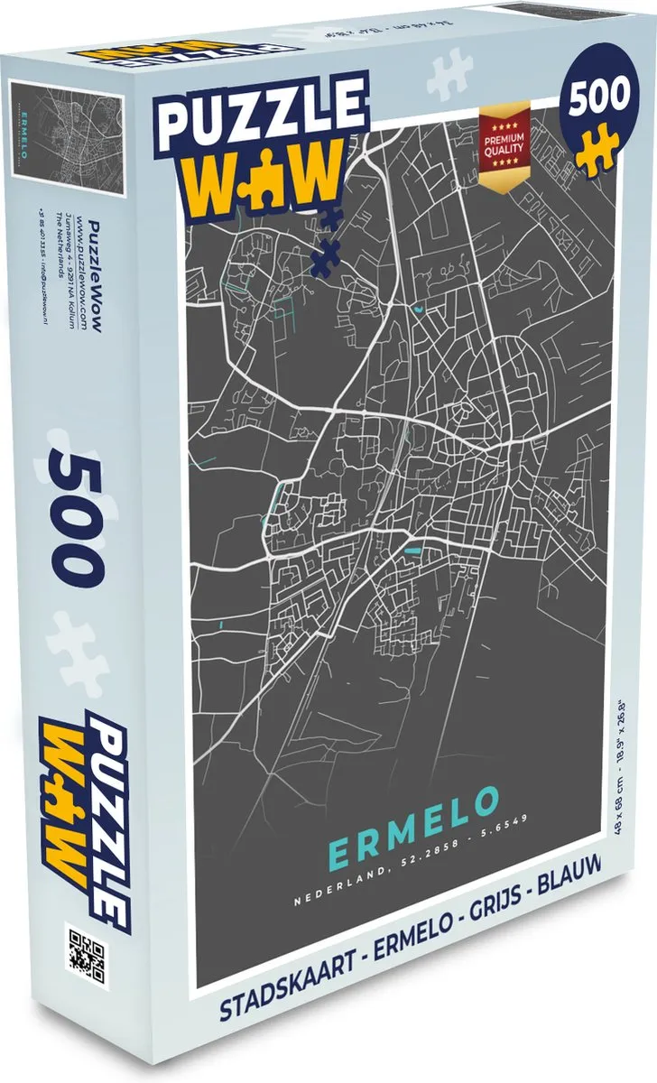 PuzzleWow Ermelo Legpuzzel 500 Stuks - Multicolor