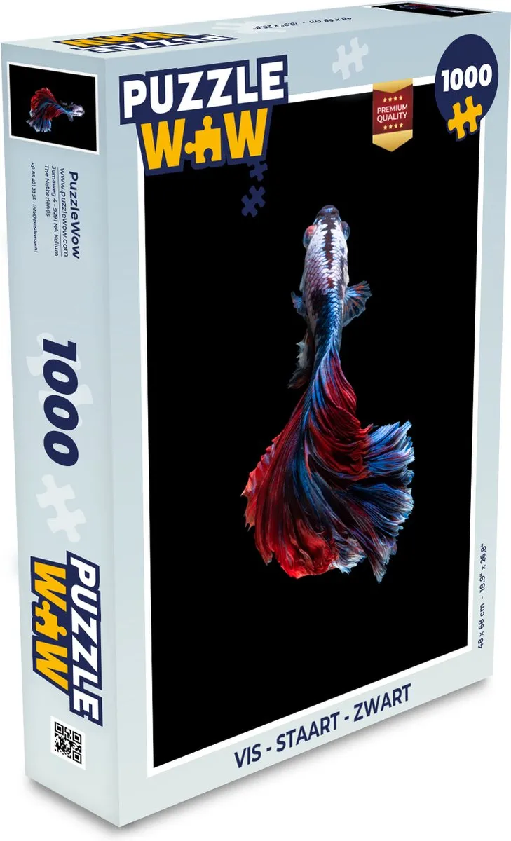 PuzzleWow Vis Staart Legpuzzel 1000 Stuks - Multicolor